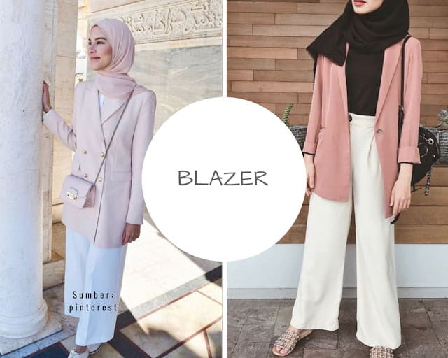 outfit kerja muslimah modis