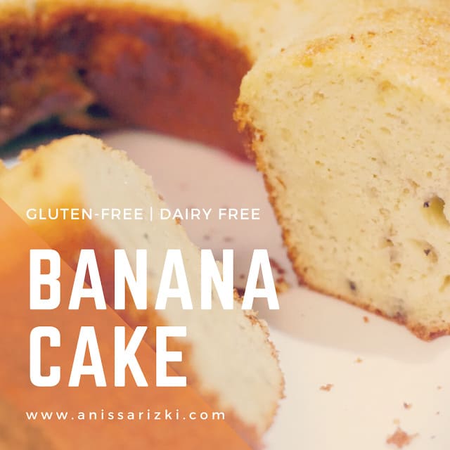 Resep Gluten free Banana Cake (Bolu Pisang Tanpa Gluten)
